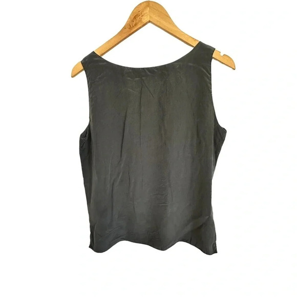 Spencer Jeremy 100% Silk Black Tank size Medium - Picture 2 of 5